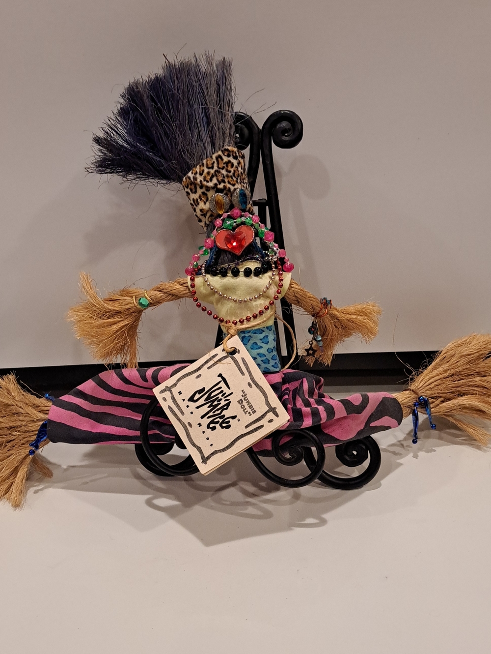 Vtg. 1998 Jumbie Doll.West Indian Spirit Doll. Made In St.Thomas, Virgin Islands